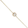 DAINTY LEGACY BRACELET - RAINBOW MOONSTONE & GOLD