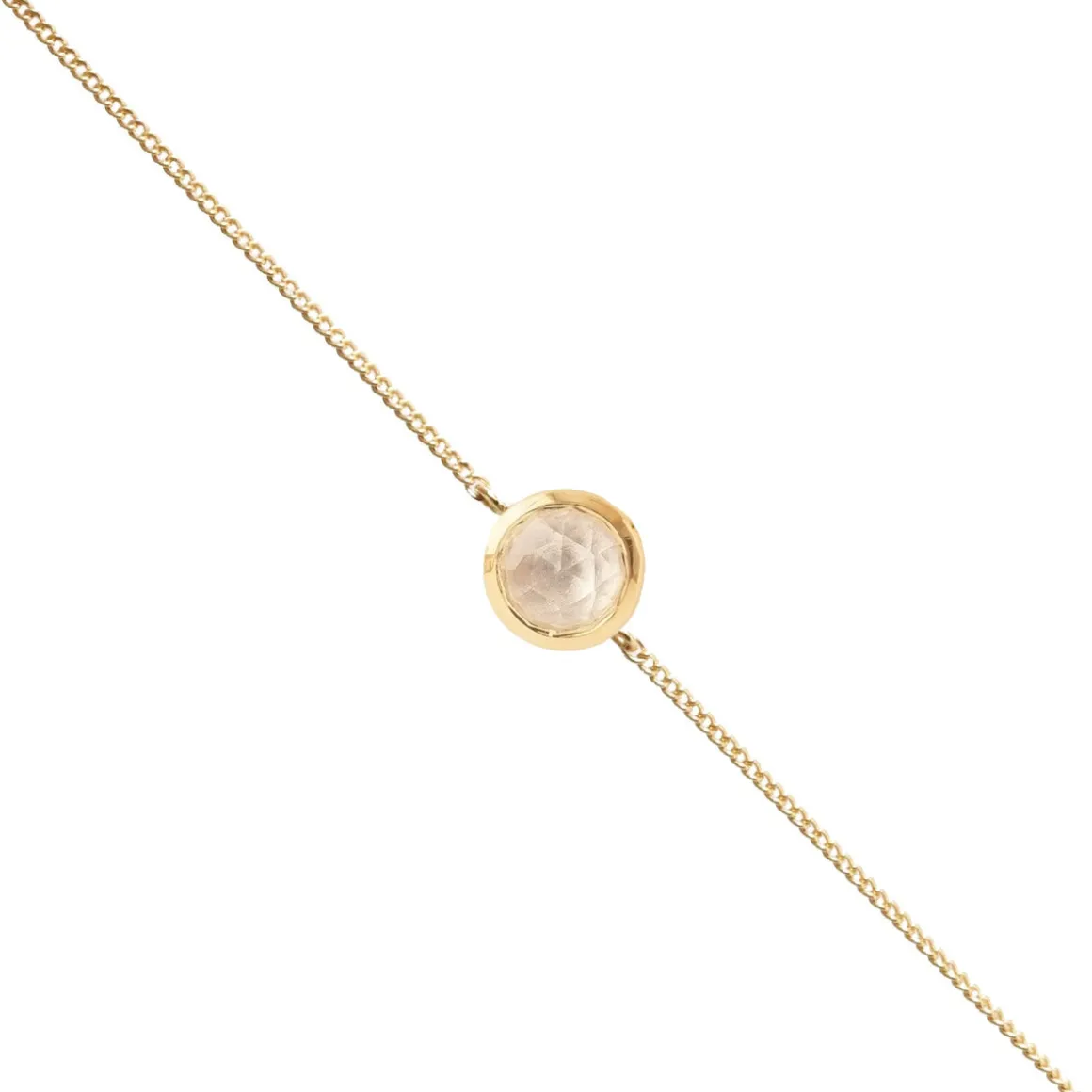 DAINTY LEGACY BRACELET - WHITE TOPAZ & GOLD