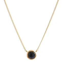 DAINTY LEGACY NECKLACE - BLACK ONYX & GOLD