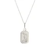 FRAICHE MARCH BIRTH FLOWER NECKLACE - DAFFODIL - SILVER
