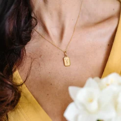 FRAICHE MARCH BIRTH FLOWER NECKLACE - DAFFODIL - GOLD