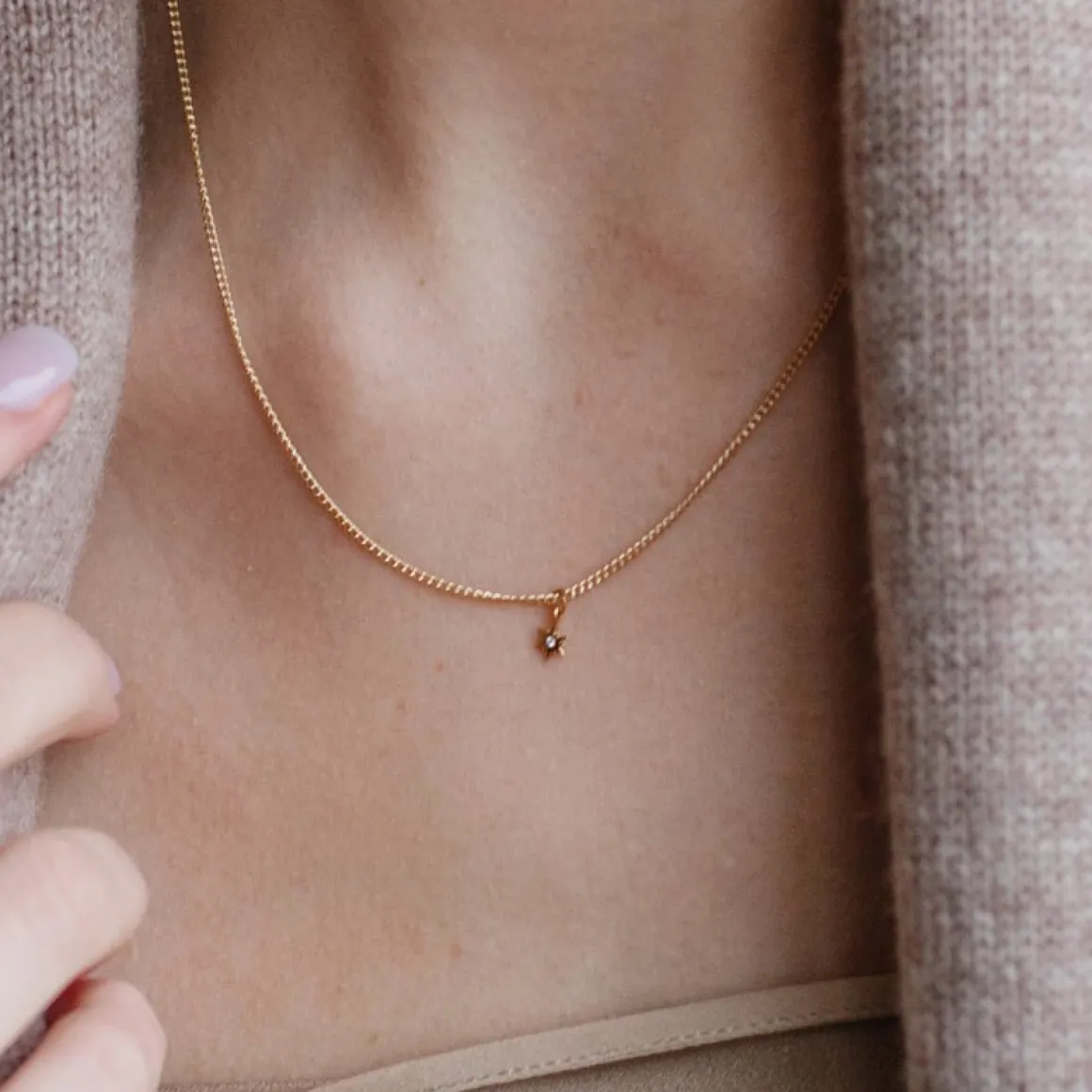 14K SOLID GOLD - BELIEVE STELLAR NAMESAKE CHARM - DIAMOND