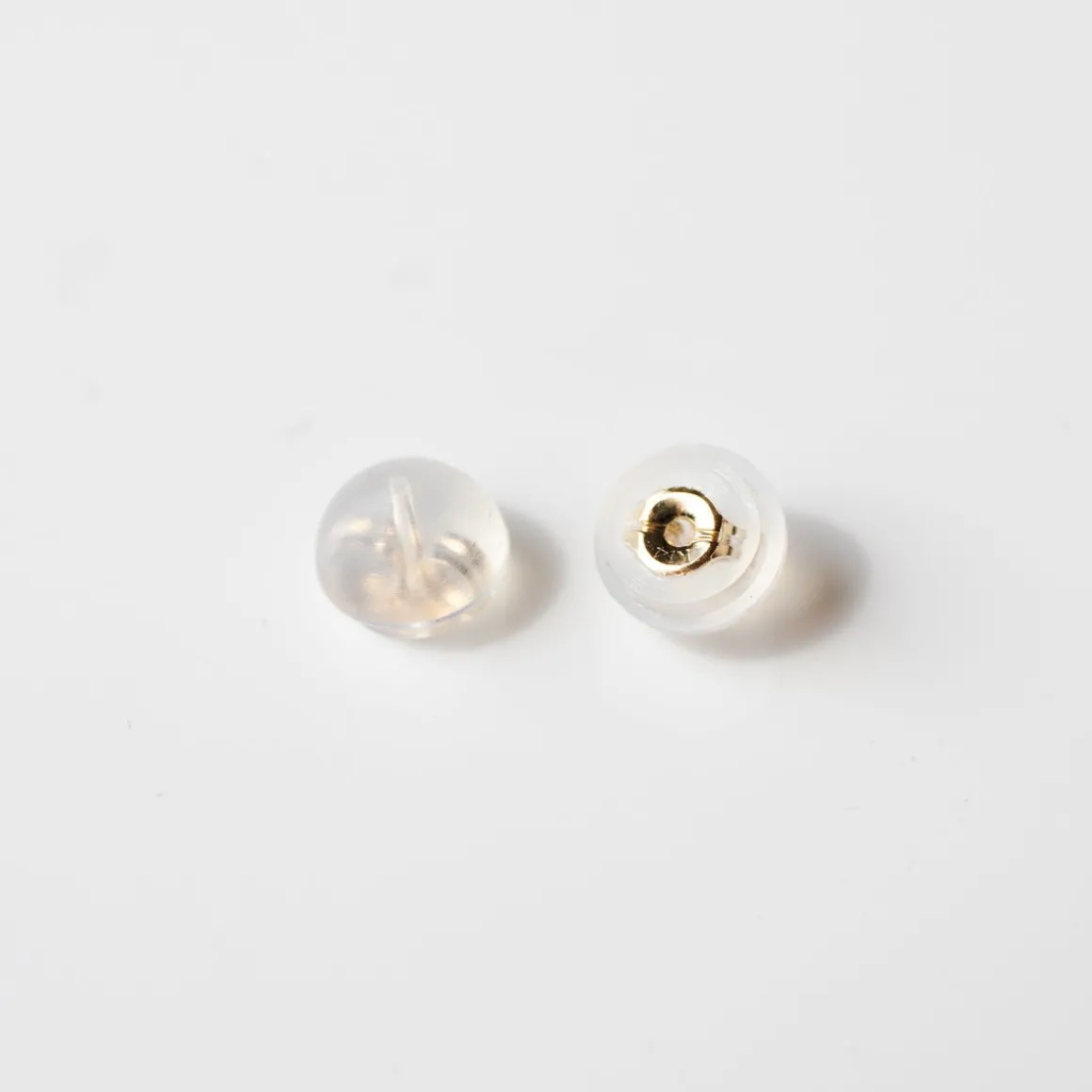 14K SOLID GOLD - TINY TRIO LOVE STUDS - DIAMOND