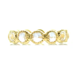 LEGACY RING WHITE TOPAZ & GOLD