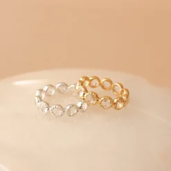 LEGACY RING WHITE TOPAZ & SILVER