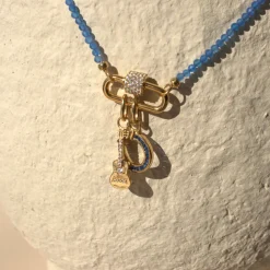 LOVE GUITAR CHARM - CUBIC ZIRCONIA