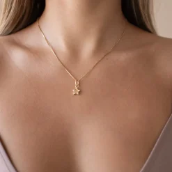 LOVE WESTERN STAR CHARM - CUBIC ZIRCONIA