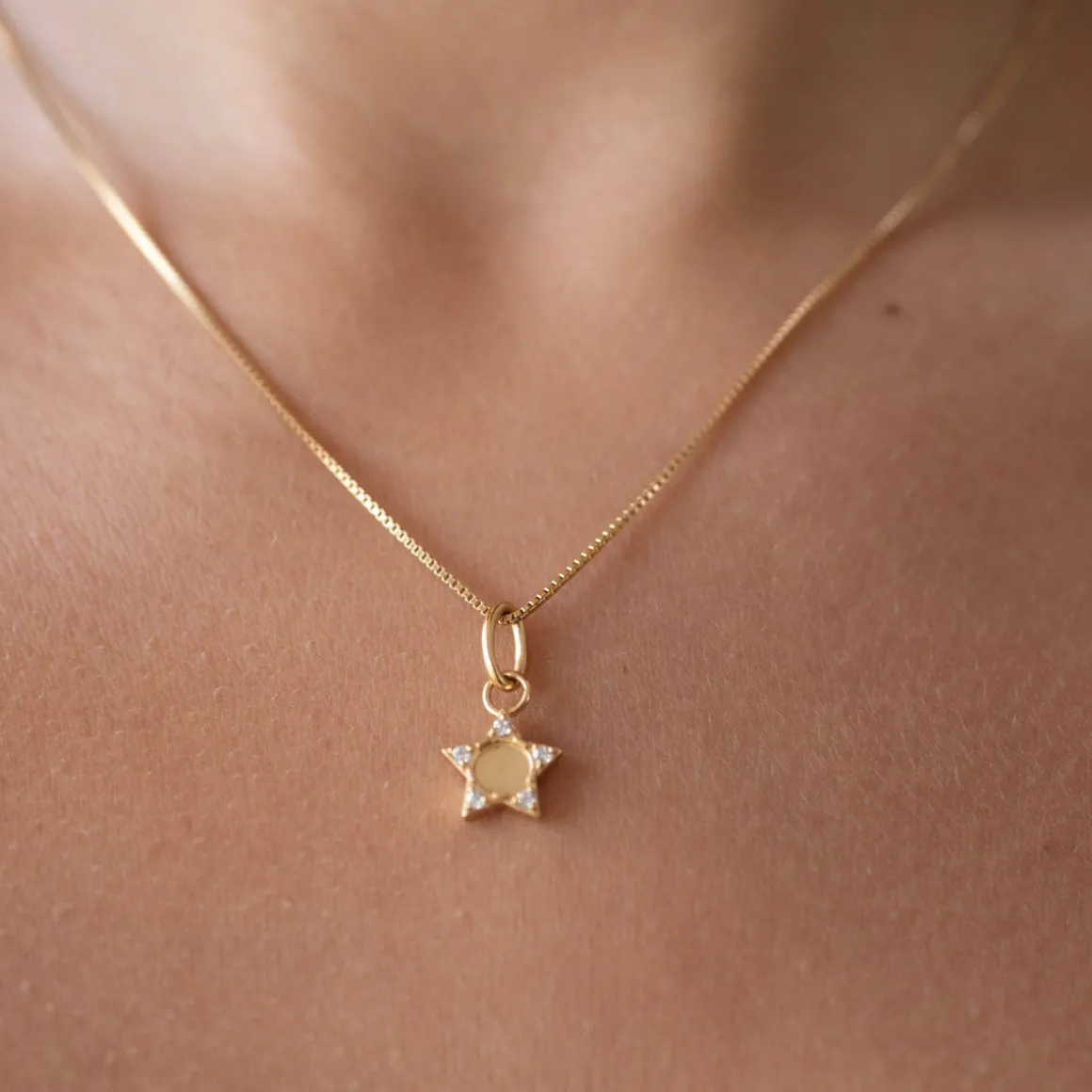 LOVE WESTERN STAR CHARM - CUBIC ZIRCONIA