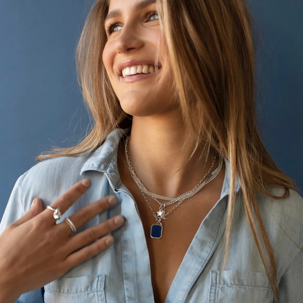 LOVE WESTERN STAR CHARM - CUBIC ZIRCONIA