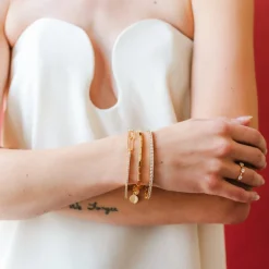 LUXE LOVE TENNIS BRACELET - CUBIC ZIRCONIA & GOLD 6.5 - 7.5