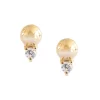 MINI LOVE DUO STUDS - GOLD