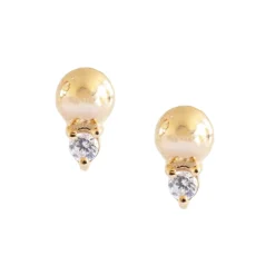 MINI LOVE DUO STUDS - GOLD