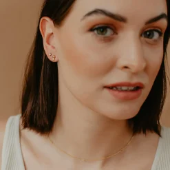 MINI LOVE DUO STUDS - GOLD