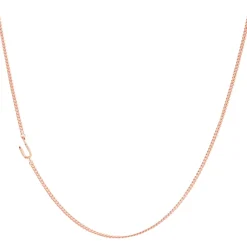 NOTABLE OFFSET INITIAL NECKLACE - U