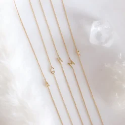 NOTABLE OFFSET INITIAL NECKLACE - U