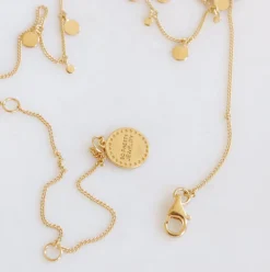 POISE MULTI DISK NECKLACE - CUBIC ZIRCONIA