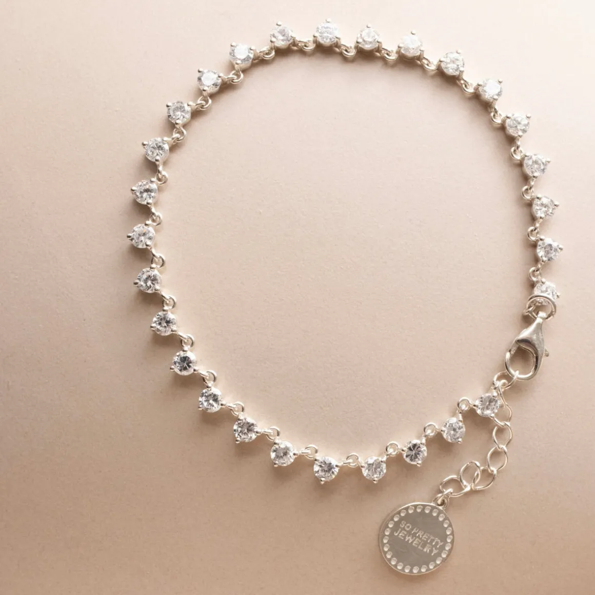 SCATTERED LOVE TENNIS BRACELET - CUBIC ZIRCONIA